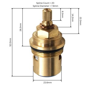Vado 3/4" valve (C-301-RTC) - main image 3