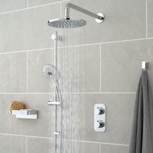 Vado Altitude 2 Outlet Thermostatic Shower Set - Chrome (TAB-1722/ALT-ORA-CP) - main image 3