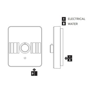 Aqualisa Lumi 8.5kW electric shower - chrome (8.5kW LME8501) - main image 4