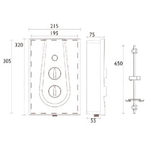 Bristan Glee Electric Shower 10.5kW - Black (GLE3105 B) - main image 4