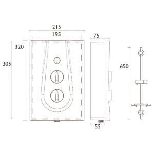 Bristan Glee Electric Shower 8.5kW - Black (GLE385 B) - main image 4