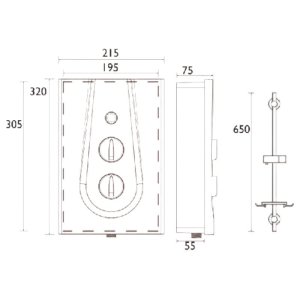 Bristan Glee Electric Shower 8.5kW - White (GLE385 W) - main image 4