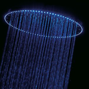 Crosswater Rio Spectrum shower head with lights and ceiling arm (FHX740C) - main image 4
