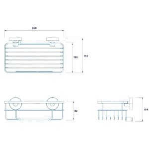 Croydex Brockham Flexi-Fit cosmetic basket (QM800641) - main image 4