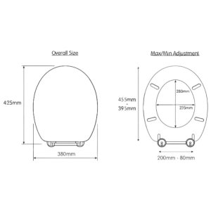 Croydex Eldon Toilet Seat With Soft Close - White (WL533622H) - main image 4