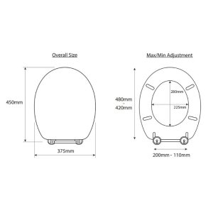 Croydex Geneva Flexi-Fix Toilet Seat - Oak Effect (WL602176H) - main image 4