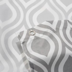 Croydex Grey Medallion Textile Shower Curtain (AF290231H) - main image 4