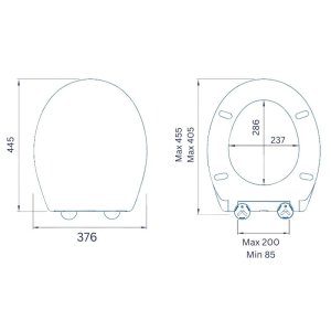 Croydex Hannah McWave Flexi Fix Toilet Seat - Steven Brown (WL604222H) - main image 4