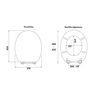 Croydex Hartley Toilet Seat - Oak Effect (WL605076H) - main image 4