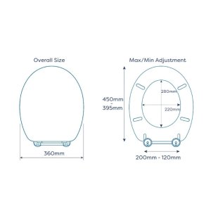 Croydex Huron Sit Tight Toilet Seat (WL600322H) - main image 4