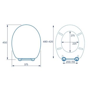 Croydex Lugano Flexi-Fix Toilet Seat - White (WL601022H) - main image 4