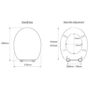 Croydex Ontario Flexi-Fix Toilet Seat - Teak (WL602086H) - main image 4