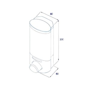 Croydex Single Shampoo/Soap Dispenser - Chrome (PA660841) - main image 4
