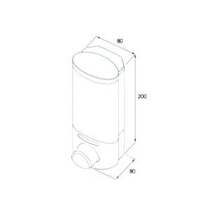 Croydex Single Shampoo/Soap Dispenser - White (PA660522) - main image 4