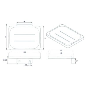 Croydex Sutton Soap Dish - Chrome (QM731941) - main image 4