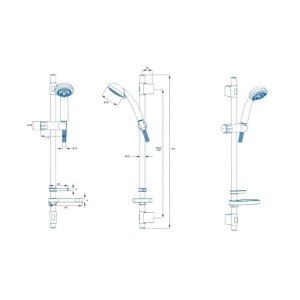 Croydex Trio Three Function Shower Set - Chrome (AM158441) - main image 4