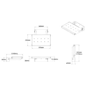 Croydex Wall Mounted Fold-Away Shower Seat - White (AP230022) - main image 4