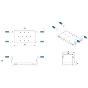 Croydex White Easy-Fit Bath Bench (AP210122) - main image 4
