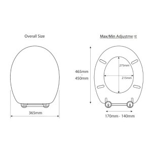 Croydex Windermere Sit Tight Toilet Seat - White (WL600422H) - main image 4