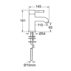 Deva Vision Basin Mixer & Press Top Waste - Chrome (VSN113) - main image 4