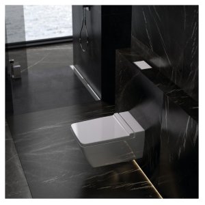 Geberit Omega60 dual flush plate - white glass (115.081.SI.1) - main image 4