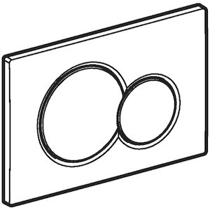 Geberit Sigma01 Dual Flush Plate - Gloss Chrome (115.770.21.5) - main image 4