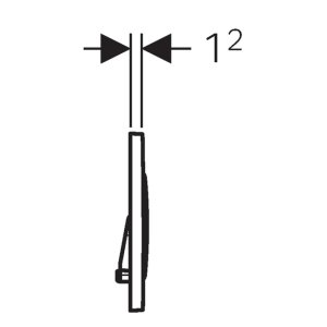 Geberit Sigma20 dual flush plate - stainless steel (115.882.SN.1) - main image 4