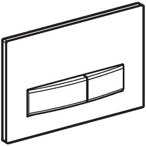 Geberit Sigma50 Dual Flush Plate - Amber Glass (115.788.SQ.5) - main image 4