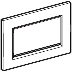 Geberit Type 30 flush plate - gloss/brushed (115.893.KY.1) - main image 4