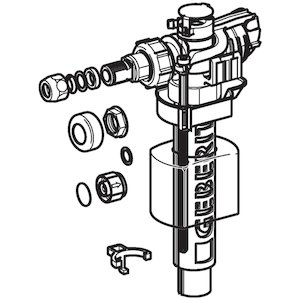 Geberit Type 380 filling valve (3/8" brass union) Please see information below (242.983.00.1) - main image 4