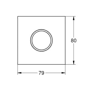 Grohe Grohtherm Aqua Tiles Exchangeable Metal Plate & Symbol - Head Shower 1 - Chrome (1068870000) - main image 4