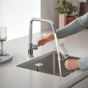 Grohe Quickfix Start High Spout Kitchen Tap - Chrome (30470000) - main image 4