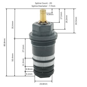 Hansgrohe Axor thermostatic cartridge assembly (94282000) - main image 4