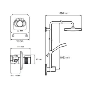 Mira Adept BRD Thermostatic Mixer Shower with Diverter - Chrome (1.1736.406) - main image 4