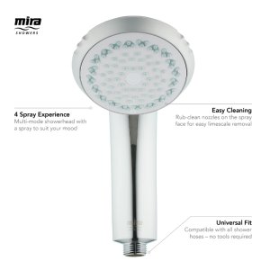 Mira Response Adjustable Shower Head - Chrome (1867.047) - main image 4