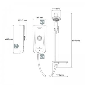 Mira Advance Thermostatic Electric Shower - 8.7kW (1.1785.001) - main image 4