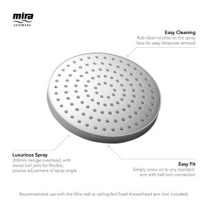 Mira Beat deluge shower head - chrome (1.1799.001) - main image 4