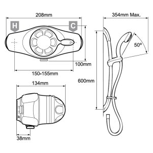 Mira Excel EV (2006-on) Thermostatic Mixer Shower - Chrome (1.1518.300) - main image 4