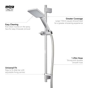 Mira Honesty Fittings Kit/Shower Rail Set - Chrome (2.1605.284) - main image 4