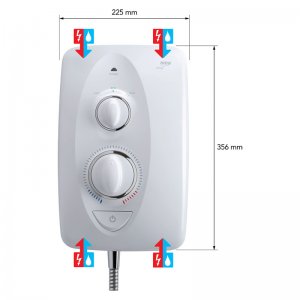 Mira Jump MK2 Multi-Fit Electric Shower 8.5kW - White/Chrome (1.1788.010) - main image 4