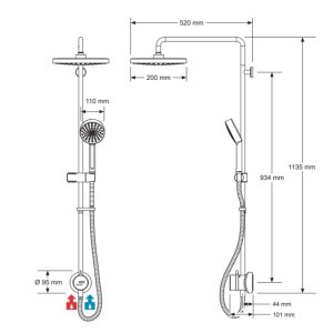Mira Minimal Dual ERD Thermostatic Mixer Shower - Chrome (1.1943.002) - main image 4