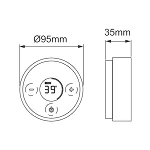 Mira Platinum digital mixer shower wireless remote controller UI (1.1666.011) - main image 4