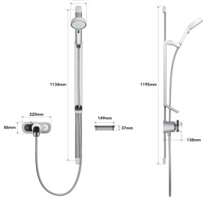 Mira Select Flex Thermostatic Mixer Shower - (2024) (31999W) - main image 4