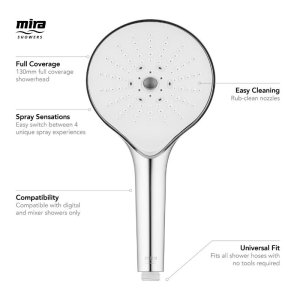 Mira Switch 4 spray shower head - chrome (2.1605.261) - main image 4