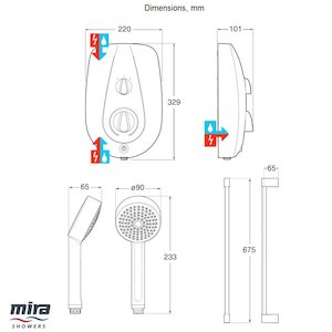 Mira Vie MK2 Electric Shower 8.5kW - White/Chrome (1.1788.004) - main image 4