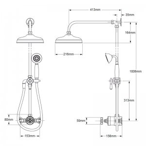 Mira Virtue ERD Thermostatic Mixer Shower with Diverter - Chrome (1.1927.001) - main image 4