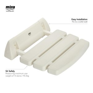 Mira Shower Seat White (2.1536.128) - main image 4