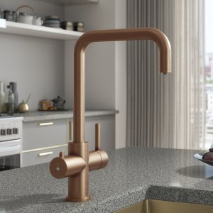 Sauber Astano 3-in-1 Instant Boiling Water Kitchen Tap - Brushed Copper (PDT-000091-51-52) - main image 4