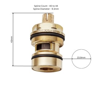 Trevi 1/2" flow cartridge assembly (pair) (S8739NU) - main image 4