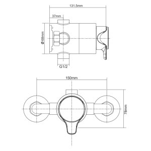Triton Dene Sequential Mixer Shower - Chrome (UNDETHEXSQM) - main image 4